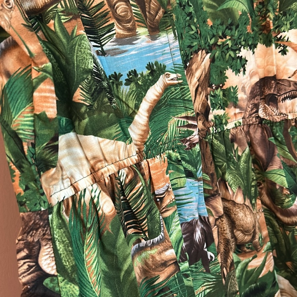 NWT Retrolicious Dinosaurs Jungle Print Retro Fit Flare Dress Pockets Size XL - Picture 5 of 11